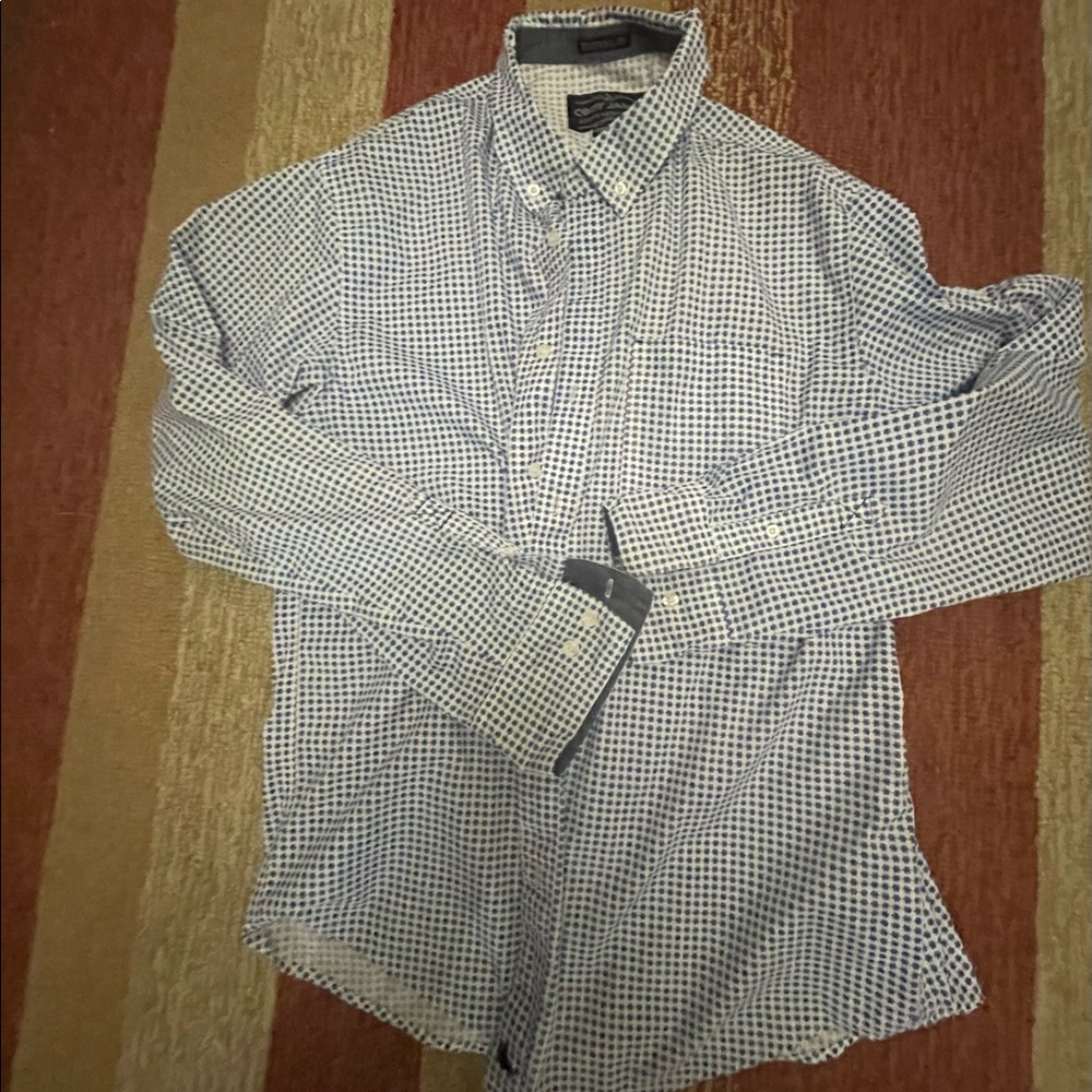 Long sleeved button up dress shirt